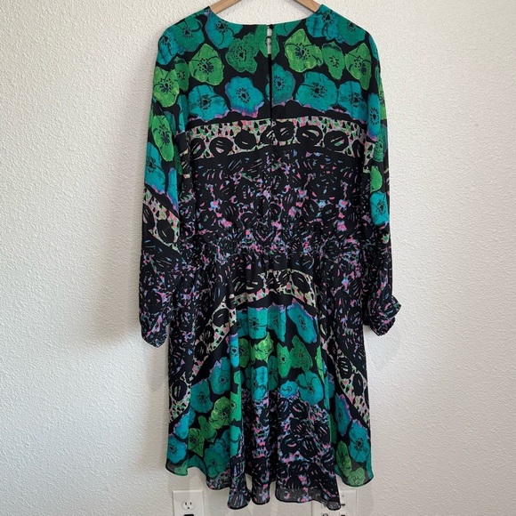 Rachel Rachel Roy 2X Boho Floral Colorful Flowy Dress Vacation Resortwear - Picture 2 of 10